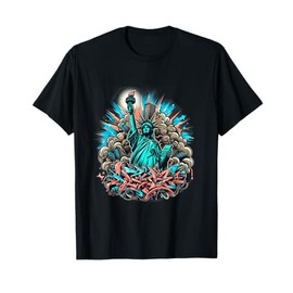 New York City Hip Hop Graffiti Style Statue of Liberty T-Shirt