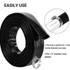 1-1/2" x 100 FT Pool Backwash Hose, Black Heavy Duty