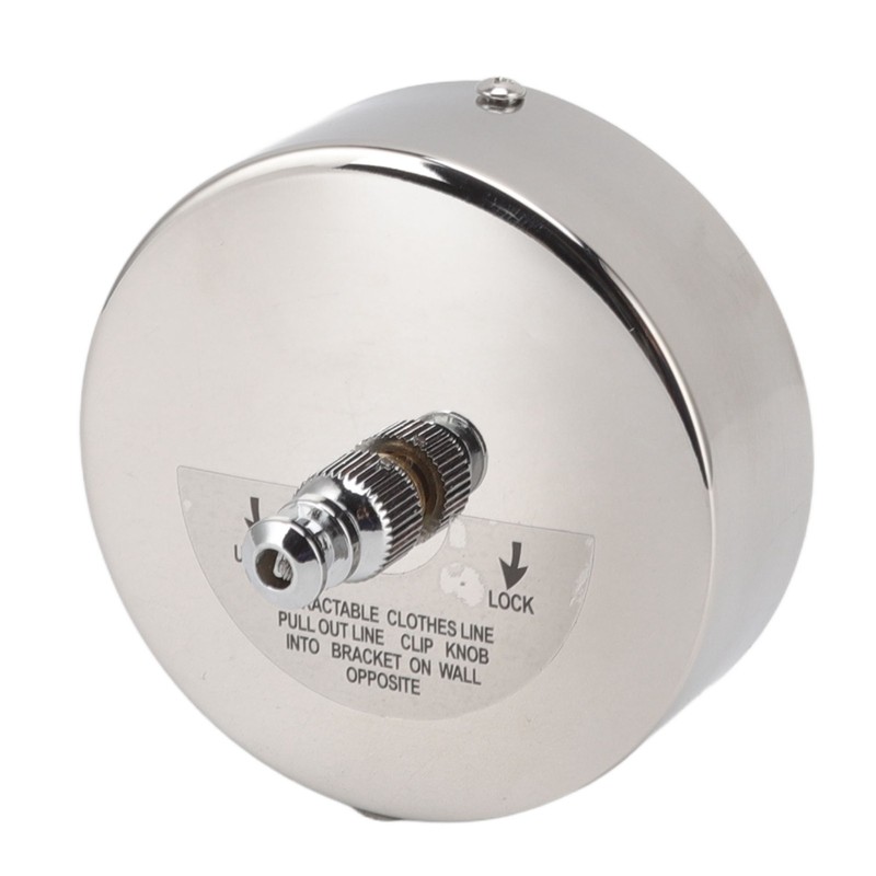 Retractable Clothesline 304 Stainless Steel Safety Auto Retraction Double Pulley