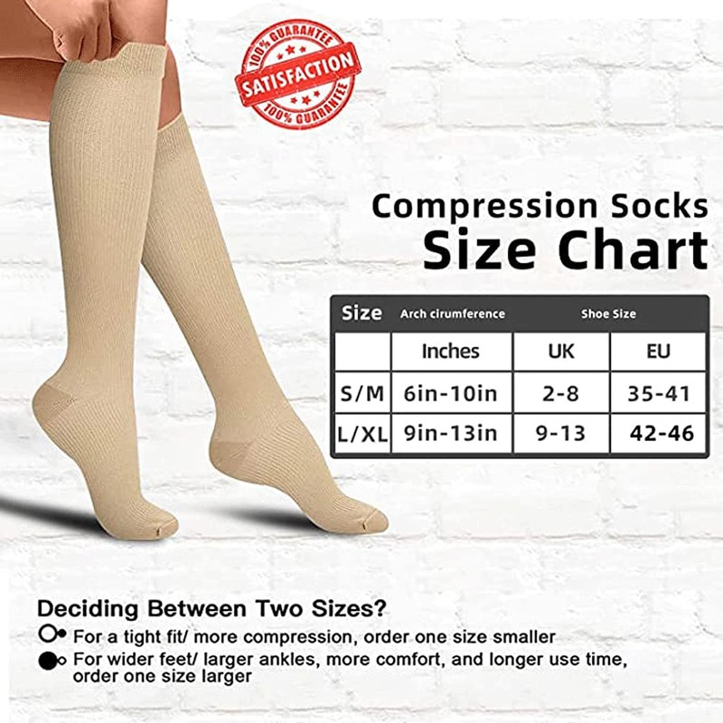 Gcbiger Compression Socks for Men & Women 7 Pairs Circulation