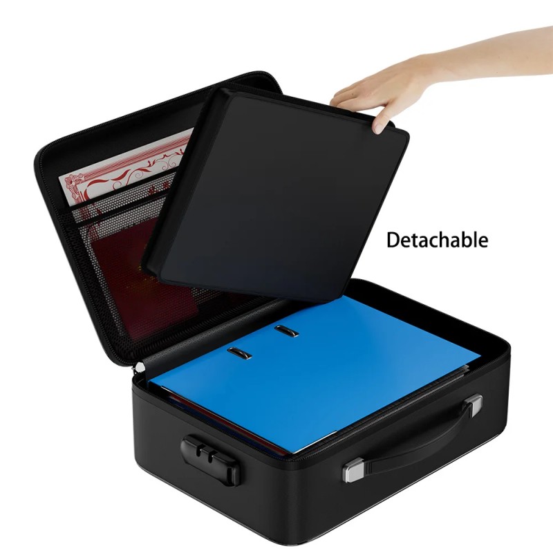 Overseas Stock Convenient Secure Fireproof and Waterproof Lockable Hard Shell