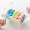 1Pc Clear Visible Washi Packaging Tape Dispenser,Office Tape Holder,Tape Holder