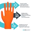 Unigloves Orange Pearl Nitrile Examination Gloves - Multipurpose, Powder Free