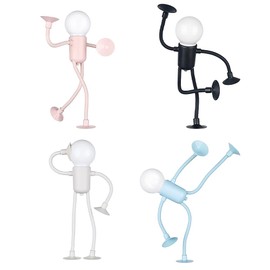 FOGARI Funny Sportsman Night Light Funny Lamp - Pack of 4 DIY Mini Night Light Children, Creative Cartoon Night Lamp, Cartoon Humanoid Lamp for Bedroom Living Room