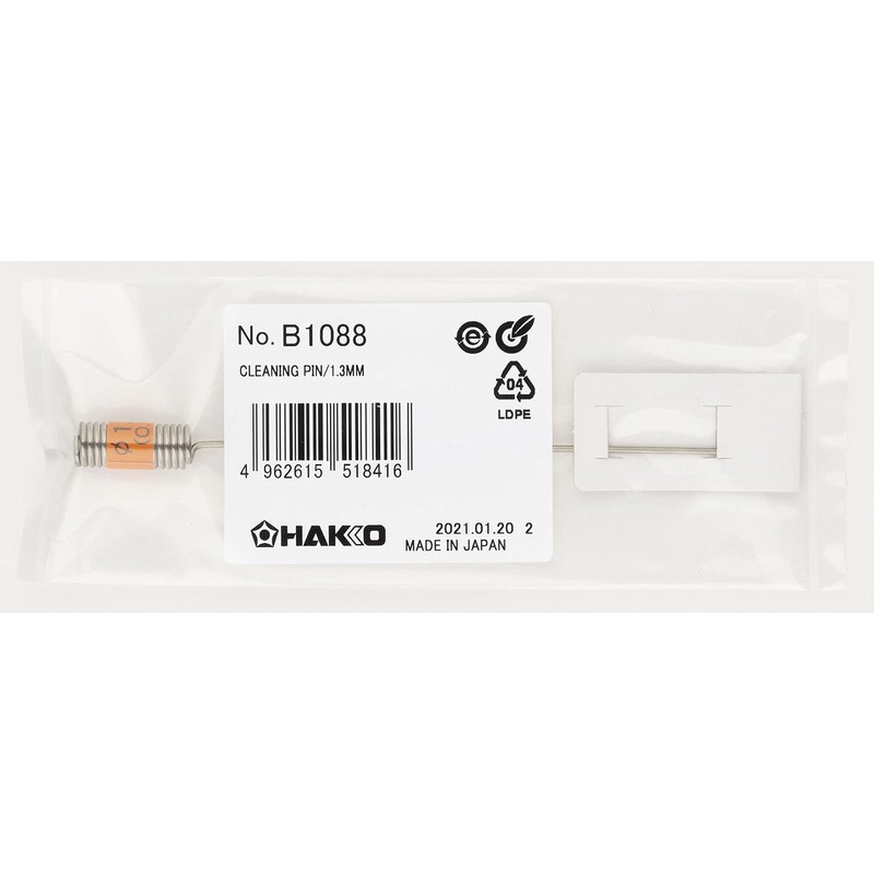 Hakko B1088 Cleaning Pin for Nozzles, Diameter 0.05 inches (1.3