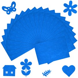 BOUBONI 20 Pcs Navy Blue Soft Felt Fabric Sheet 8" x 12" Assorted Color Felt Fabric Sheets for Crafts DIY Handcraft Sewing Squares Patchwork Nonwoven