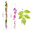DearHouse 4Pcs 6.6Ft/Piece Artificial Flowers Silk Wisteria Garland Artificial Wisteria