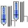 DLUCKY 2 Pack Rain Gauge Outdoor, 38.8'' Freeze Proof Rain