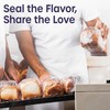 Reusable Plastic Bread Bags - 100 Pack Clear Loaf Bags