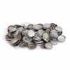 1 X Silver Colored Polished Beer Bottle Caps (Approximately 144