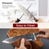 15-Piece Knife Set With Block Wooden,Self Sharpening For Chef Knife