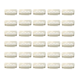 JCUGSBS Wig Clips, Small, Clips for Blonde Extensions, Wigs Snap Clips, Pack of 30
