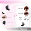 FADLASH Cluster Lashes Kit DIY Lash Cluster Kit 80D D