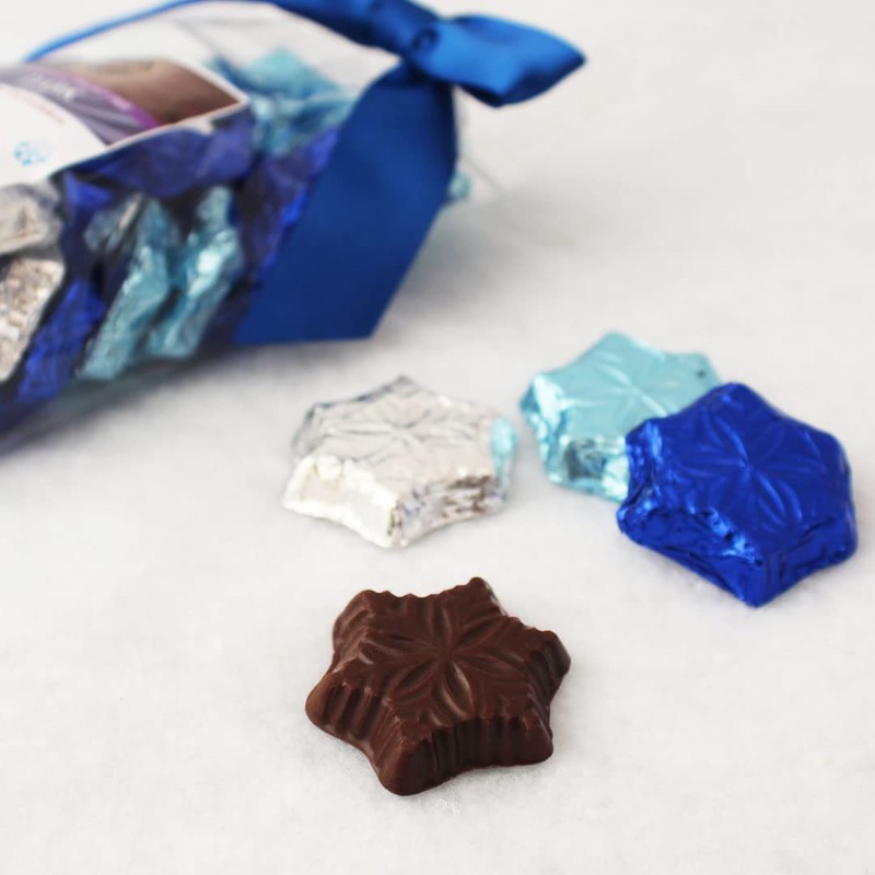 Vermont Nut Free Chocolates Holiday Chocolate Snowflakes (Crispy Chocolate) 4.5