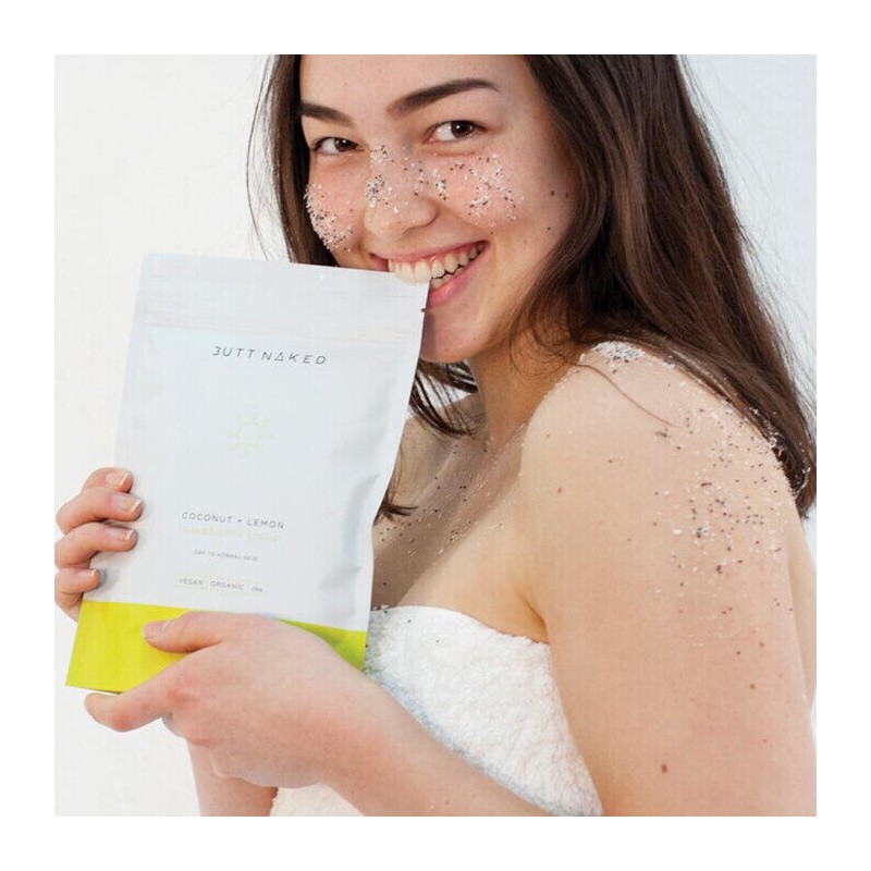 Butt Naked Body Coconut + Lemon Body Scrub, 250g