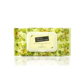 The Face Shop Herb Day 365 - Toallitas Limpiadoras Coreanas | Limpieza Facial Suave con Romero y Extractos de Hierbas | Remueven Maquillaje e Impurezas | Fórmula Hidratante 70 Piezas