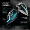 PurSteam SteamTech Elite 1750W Steam Iron, Digital Temp Control &