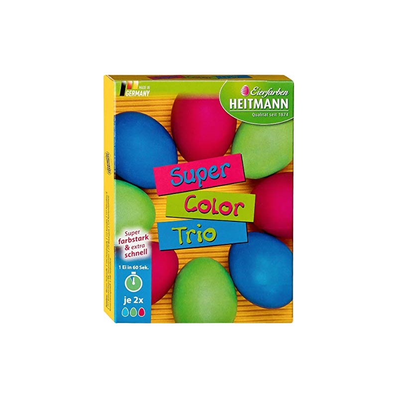 Heitmann Super Colour Trio Egg Colours for White and Brown