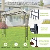 RUCOIN Garden Arch Ultrathick Wall Pipe (25MM) - 126(L) *105(H)