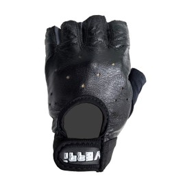 Verri | Guantes de Manejo y Motociclismo en Piel de Cabra para Adultos, Unisex, Negro, EG