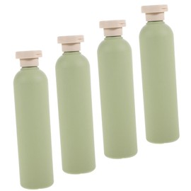 Gatuida 4pcs Avocado Shampoo and Lotion Dispenser Bottles Travel-Friendly Empty Containers for Body Wash Shampoo Conditioner Lightweight Leak Design for Home Travel Use