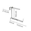 bellissa 2 pieces (1 pair) flower box brackets, hooks for