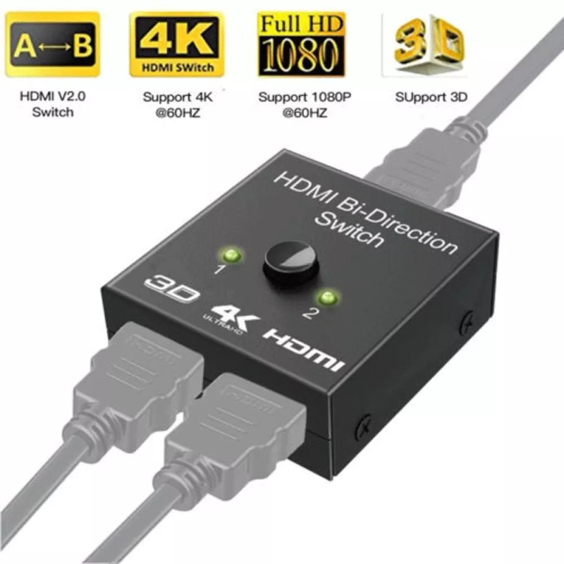 Unbranded HDMI 2.0 HDTV Switch Switcher Splitter Bi-Direction Hub HDCP