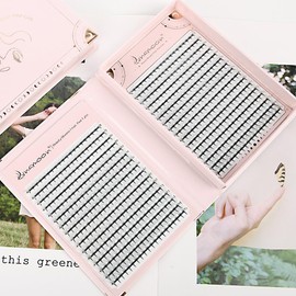 Lunamoon 640pcs Premade Fans Lashes Eyelash Extension Volume Lashes Prefabricated Fan Eyelashes (8D-0.07-D, 8-15mm)