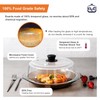 OEC Tall Vented Splatter Guard Microwave Borosilicate Glass Cover 10"