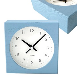KATOMOKU Dual use clock 9 km-135LBRC Light Blue Radio Clock Continuous Second Hand