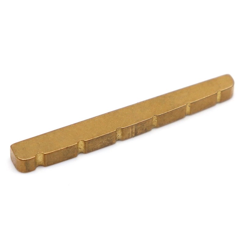 Unbranded 1x 6-String 42mm Brass Electric Nut Slotted Nut for