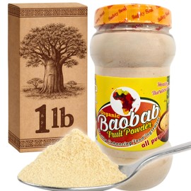 African Delights Baobab Powder - Natural Soluble Fiber, Supports Digestive Health,Superfood for Men and Women