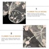 SOIMISS 1 Pair of Embroidered Tulle Socks with Flower Motif,