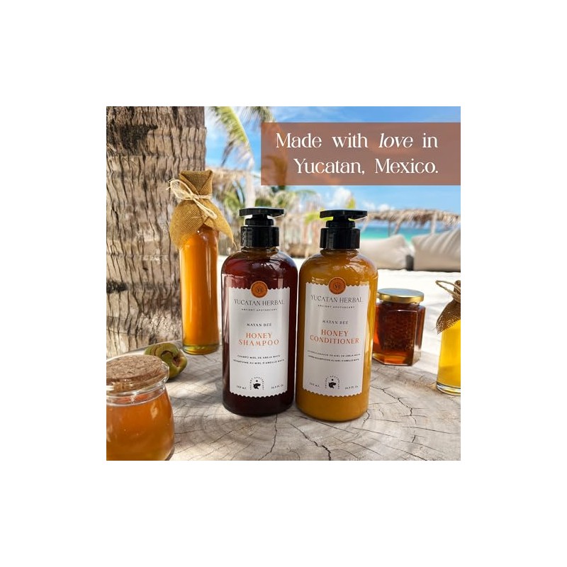 Yucatan Herbal Set de Champú y Acondicionador con Miel de