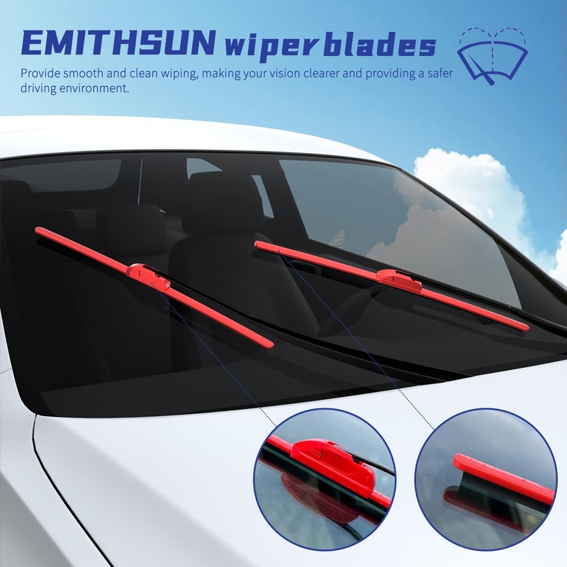 EMITHSUN OEM QUALITY 24" + 19" Premium All-Seasons Durable Stable