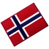 Norway Flag Embroidered Emblem Norwegian National Iron On Sew On