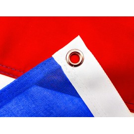 FLAGLY Premium France Flag 100 x 150 cm - Ship Flag Cloth, 160 g/m² Fabric Weight - Handmade, Robust and Weather-Resistant with Eyelets (100 x 150 cm, France)