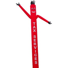 LookOurWay Tax Services Air Dancers Inflatable Tube Man Attachment, 20-Feet, Red (No Blower)