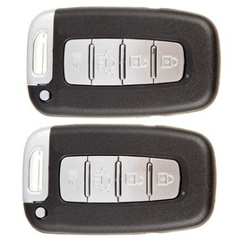 cciyu 267AL-HMFNA04 X 2 Flip Key Fob with Key Blade 4 buttons Replacement for 09 10 11 12 13 14 15 for H yundai Azera Elantra Elantra GT Equus Genesis Sonata Series with FCC 267AL-HMFNA04