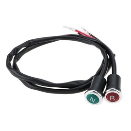 VGOL 2pcs DC 12V Motorcycle Neutral Reverse Gear Light Indicator for 90 125 150 200 300 ATVs Red Green Light