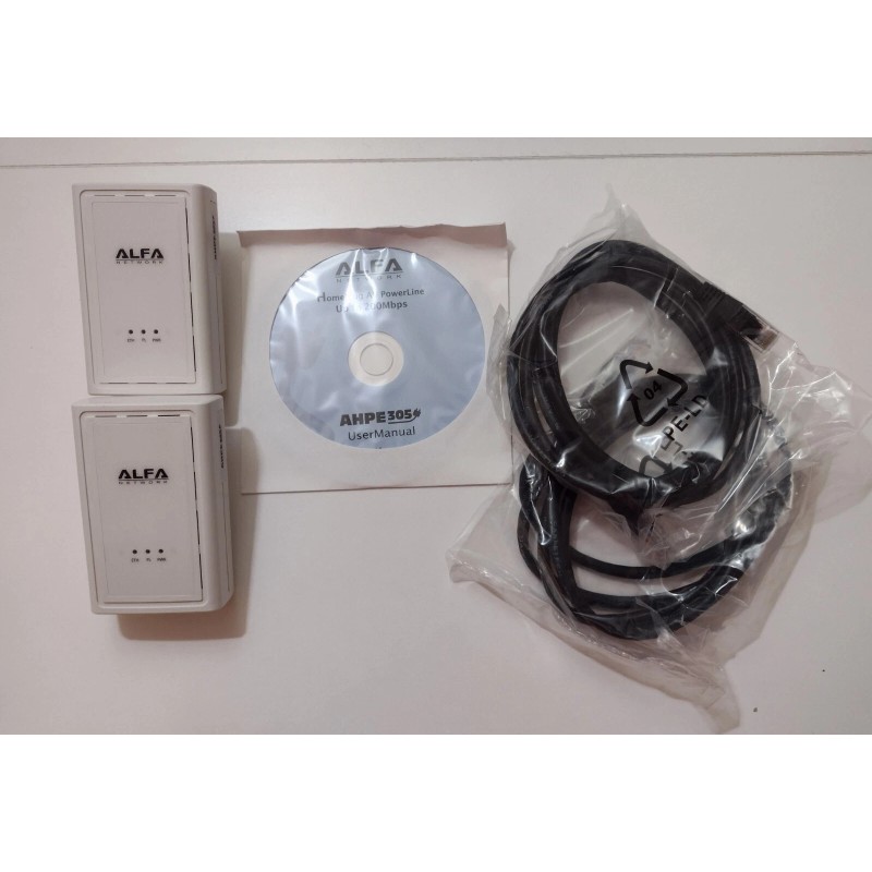 PowerLine ALFA NETWORK AHPE 305 Powerline AV Starter Kit 200