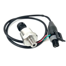15 PSI Universal 5v Pressure Transducer Sender Sensor with Wiring Connector - 1/8 inch 27 NPT Thread Stainless Steel Pressure Sensor for Oil, Fuel, Air, Water