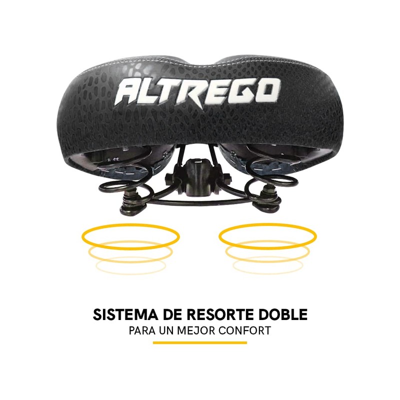 ALTREGO Asiento para Bicicleta de Montaña Ultra Cómodo, Incluye Broche