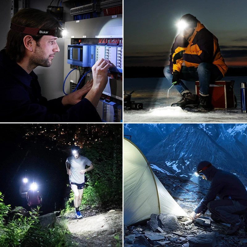 Blukar LED Headlamp Rechargeable,2