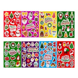 113 PCS Christmas Stickers for Kids Bulk Christmas Stickers Adhesive Christmas Stickers Cute Christmas Stickers Christmas Ornament Stickers