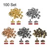 QUARKZMAN 100 Sets Leather Rivets 12 mm x 10 mm