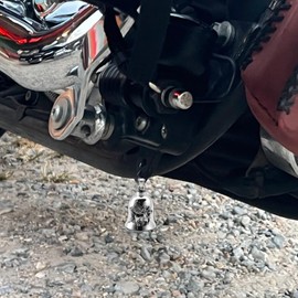Biker Bell for Motorcycle, Lucky Charm Riding Bell, Motorcycle Drive Safe Pendant Accessories for Christmas, Birthday, Holiday