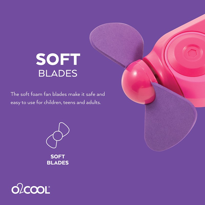 O2COOL Personal Mini Misting Fan - Portable Battery Operated Handheld