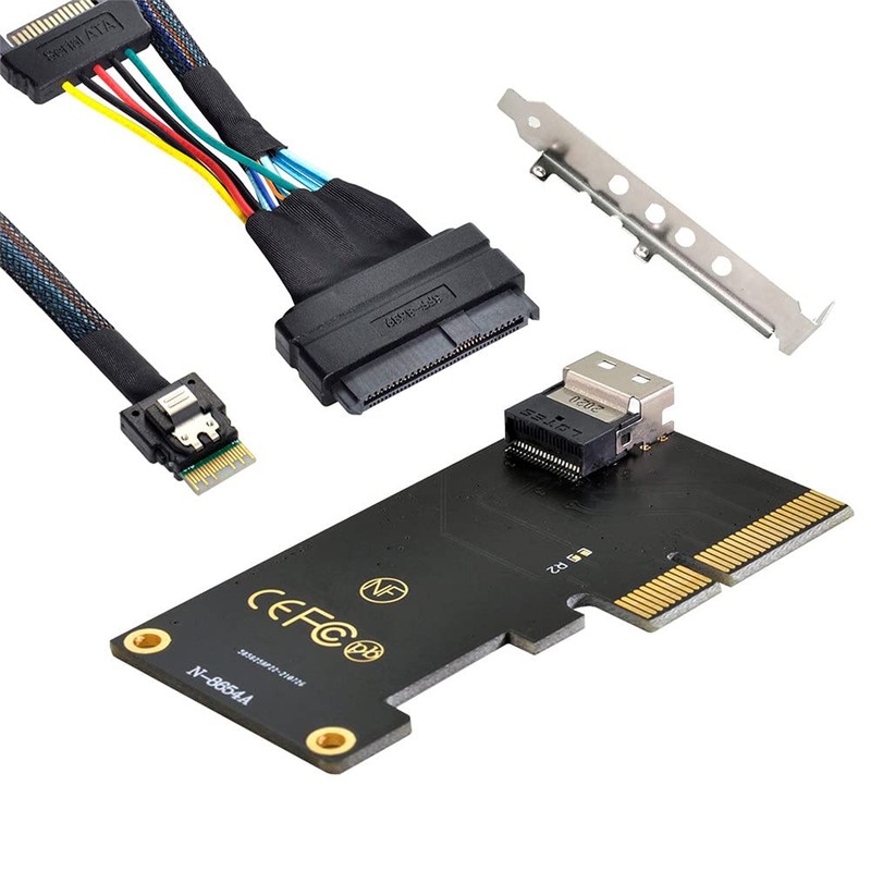 Xiwai PCI-E 3.0 4.0 to SFF-8654 Slimline SAS Card Adapter