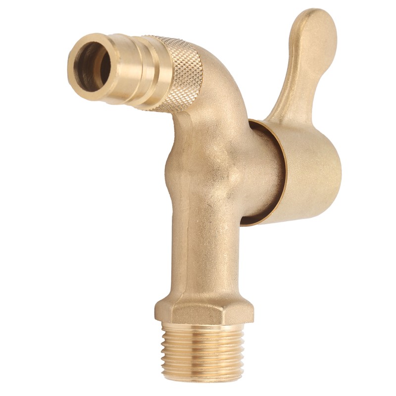 Brass WaterTap G1/2in Thread Spiral Opening Switch for Household Washing